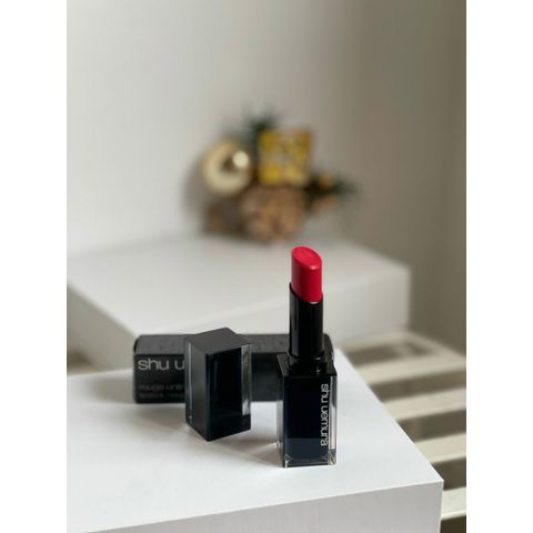 Son Shu Uemura Rouge Unlimited Amplified AM RD 163 - Son Môi Đỏ Tươi Siêu Lì, Thiết Kế Đẳng Cấp Nhật Bản, Dưỡng Môi Tuyệt Đỉnh