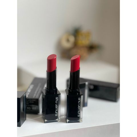 Son Shu Uemura Rouge Unlimited Amplified AM RD 163 - Son Môi Đỏ Tươi Siêu Lì, Thiết Kế Đẳng Cấp Nhật Bản, Dưỡng Môi Tuyệt Đỉnh