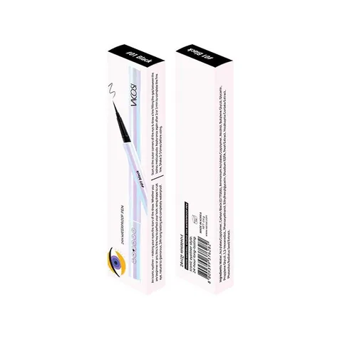Bút Kẻ Mắt Nước Vacosi Waterproof Eyeliner 24H Không Lem - Chất Mực Đen & Nâu Tự Nhiên - Trang Điểm Đôi Mắt Hoàn Hảo