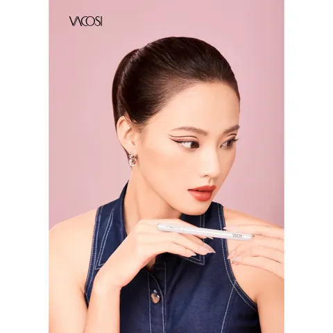 Bút Kẻ Mắt Nước Vacosi Waterproof Eyeliner 24H Không Lem - Chất Mực Đen & Nâu Tự Nhiên - Trang Điểm Đôi Mắt Hoàn Hảo
