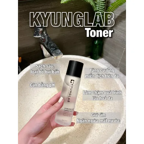 Toner Kyunglab 150ml - Nước Khoáng Từ Auvergne, Cấp Ẩm, Làm Dịu Da, Giảm Mụn, Phù Hợp Với Mọi Loại Da, Sản Phẩm Thiên Nhiên Hàn Quốc