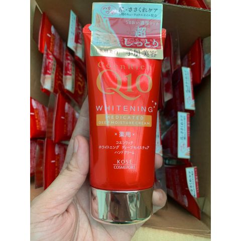 Kem Dưỡng Da Tay Kose Hand Cream Q10 Nhật Bản - Dưỡng Ẩm, Làm Trắng Da, Ngăn Ngừa Lão Hóa, Mùi Hương Dễ Chịu, Thiết Kế Tiện Lợi