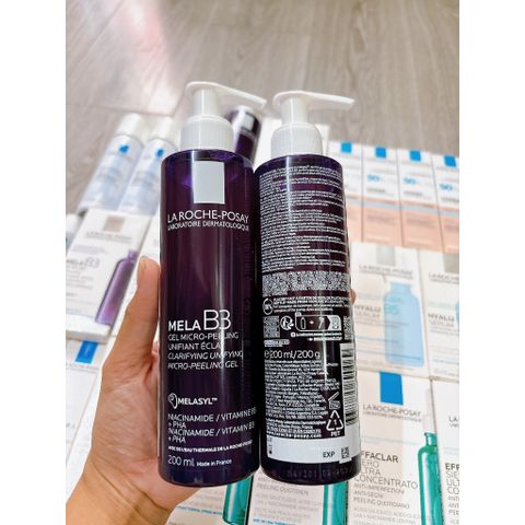 Sữa Rửa Mặt Mờ Thâm La Roche-Posay Mela B3 Gel 200ml - Làm Sáng Da, Giảm Thâm Mụn và Nám, Phù Hợp Mọi Loại Da