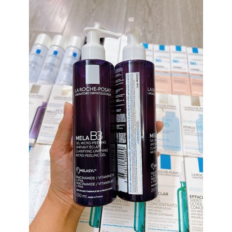 Sữa Rửa Mặt Mờ Thâm La Roche-Posay Mela B3 Gel 200ml - Làm Sáng Da, Giảm Thâm Mụn và Nám, Phù Hợp Mọi Loại Da