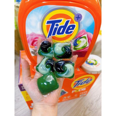 [10 Viên] Viên Giặt Xả Tide Pods 4 Trong 1 Hương Downy - Giải Pháp Giặt Tẩy Tiện Lợi, Làm Sạch, Khử Mùi, Bảo Vệ Vải Mỹ