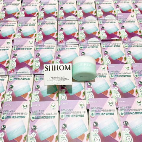 Sáp Tẩy Trang Vegan SHHOM 60ml - Cleansing Balm Mềm Mịn, Tẩy Trang Hiệu Quả, Phù Hợp Da Nhạy Cảm, Giữ Độ Ẩm Mượt Mà