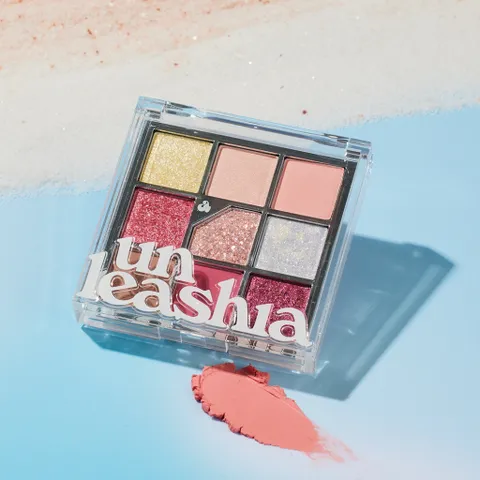 Bảng Mắt 9 Ô UNLEASHIA Cool-Tone Đặc Sắc 7.6g - Phấn Nhũ Sáng, Màu Chất Lượng Cao, Trang Điểm Nổi Bật