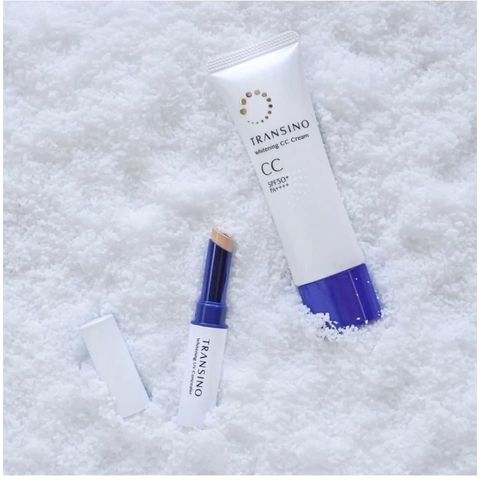 Kem trang điểm Transino Whitening CC Cream 30g - Dưỡng trắng, che khuyết điểm, chống nắng SPF50+ cho làn da mịn màng tự nhiên