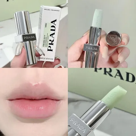 Son Dưỡng Prada Balm Lip Care 3.8g U00 - Dưỡng Ẩm, Hiệu Ứng Lì, Tông Màu Phù Hợp Tất Cả, Thiết Kế Sang Trọng, Dành Cho Mọi Tông Da