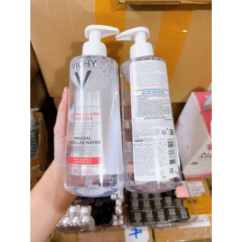 Nước Tẩy Trang Vichy Pureté Thermale 400ml - Dành Cho Da Nhạy Cảm, Làm Sạch Sâu, Giúp Da Thoáng Khỏe, Không Paraben