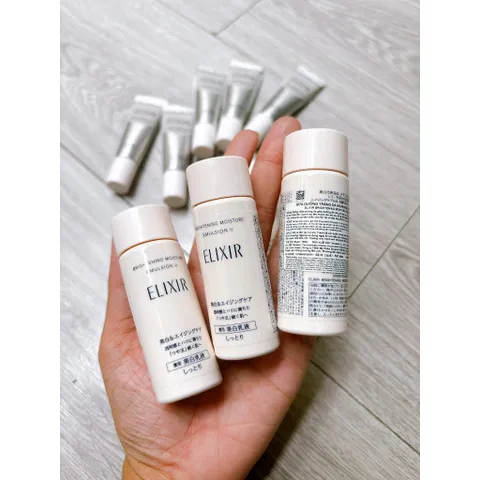 Sữa Dưỡng Trắng Da Shiseido ELIXIR Mini 18ml - Ngăn Ngừa Lão Hóa & Cấp Ẩm Cho Da Mịn Màng, Tươi Trẻ