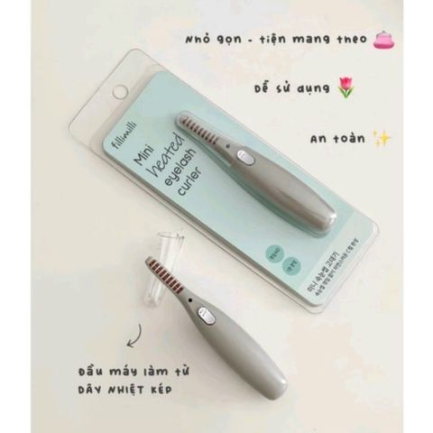 Máy Uốn Mi Nhiệt OliveYoung Fillimilli Mini - Thiết Bị Làm Đẹp Uốn Cong Mi Tự Nhiên Không Kẹp Mí Mắt, Dùng Với Mascara