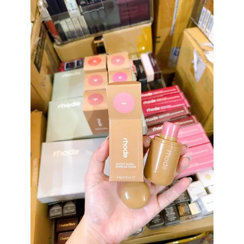 Má Hồng Rhode Pocket Blush Fullbox - Kem Dưỡng Ẩm Cho Má Và Môi, Giữ Màu Cả Ngày, Phong Cách Tươi Tắn
