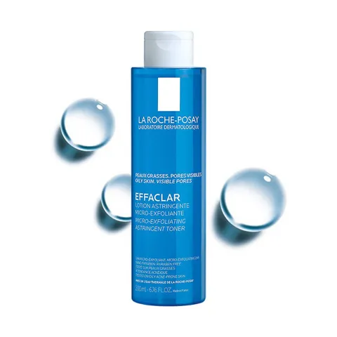 Nước Cân Bằng La Roche-Posay Effaclar 200ml - Giúp Kiểm Soát Dầu, Làm Sạch Lỗ Chân Lông Cho Da Mụn, Cân Bằng Độ pH