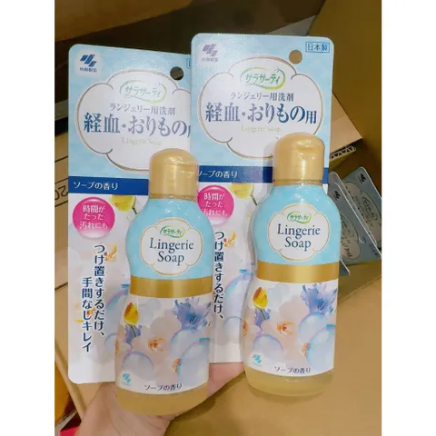 Nước Giặt Quần Lót Lingerie Soap Nhật Bản 120ml - Giúp Sạch Thơm Diệt Ký Sinh Trùng, An Toàn Cho Da, Dễ Dàng Sử Dụng
