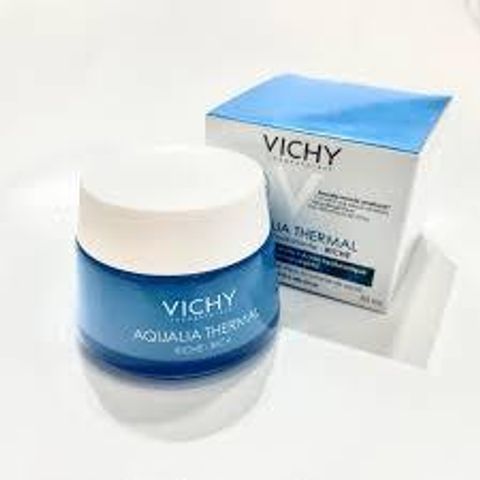 Kem Dưỡng Ẩm Vichy Aqualia Thermal 50ml - Dành Cho Da Khô & Nhạy Cảm, Cấp Nước Tức Thì, Giúp Da Mịn Màng, Khỏe Mạnh