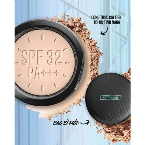 Phấn Phủ Maybelline Fit Me Matte Poreless Powder SPF32 - Kiềm Dầu, Che Phủ Tuyệt Đối, 6g, Dễ Dàng Thao Tác, Thích Hợp Mọi Tông Da