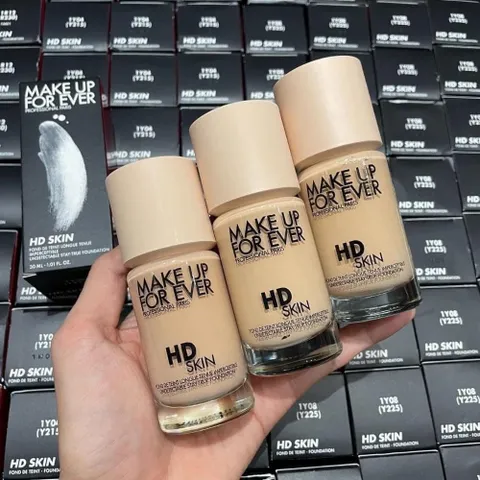 Kem nền Make Up For Ever HD Skin - Lớp nền tự nhiên, bền màu 24h, chống nước, phù hợp với da hỗn hợp và da dầu