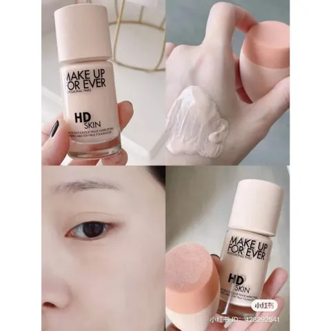 Kem nền Make Up For Ever HD Skin - Lớp nền tự nhiên, bền màu 24h, chống nước, phù hợp với da hỗn hợp và da dầu