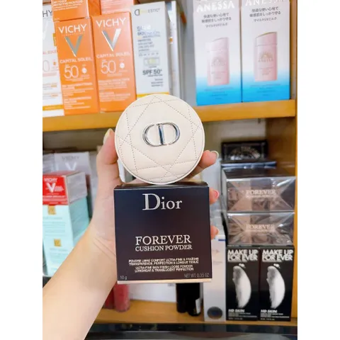 Phấn Phủ Cushion Dior Forever 10gr - Phấn Bột Tinh Chất Cánh Hoa, Dành Cho Mọi Loại Da, Thiết Kế Sang Trọng, An Toàn, Không Gây Kích Ứng