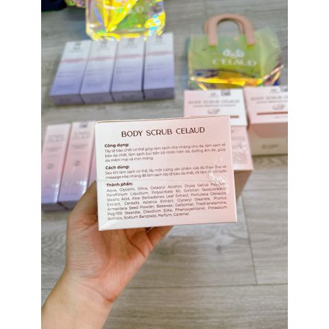 Tẩy Tế Bào Chết BODY SCRUB CELAUD 180g - Sản Phẩm Chăm Sóc Da Hiệu Quả Với Công Nghệ Mask & Scrub, Chiết Xuất Tự Nhiên