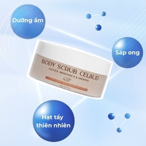 Tẩy Tế Bào Chết BODY SCRUB CELAUD 180g - Sản Phẩm Chăm Sóc Da Hiệu Quả Với Công Nghệ Mask & Scrub, Chiết Xuất Tự Nhiên