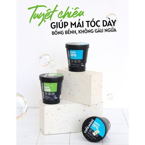 Dầu Gội Tẩy Tế Bào Chết Da Đầu Cafe Mimi 330g - Chăm Sóc Tóc Yếu, Tăng Cường Mọc Tóc, Hương Thơm Tươi Mát, Làm Sạch Sâu