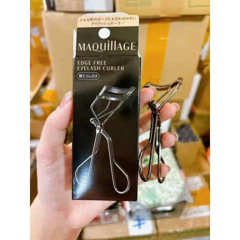 Bấm Mi Shiseido Maquillage Edge Free Cao Cấp Nhật Bản - Kẹp Mi Thiết Kế Đặc Biệt Dành Cho Mắt Châu Á, Chống Gãy Mi, Dáng Cong Tự Nhiên