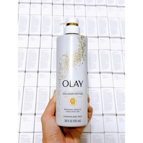 Sữa Tắm OLAY Regenerist Collagen & Vitamin B3 - Dưỡng ẩm, Săn chắc Da, 591ML - Sản phẩm Chăm Sóc Cơ Thể Mỹ