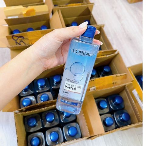 Nước Tẩy Trang L'Oreal Paris 3-in-1 Micellar Water Xanh Đậm 400ml - Sạch Sâu, Giữ Ẩm, Phù Hợp Với Mọi Loại Da