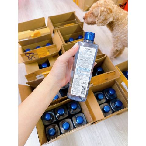 Nước Tẩy Trang L'Oreal Paris 3-in-1 Micellar Water Xanh Đậm 400ml - Sạch Sâu, Giữ Ẩm, Phù Hợp Với Mọi Loại Da