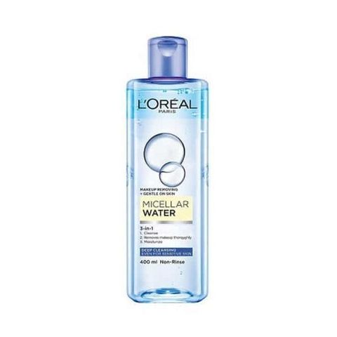 Nước Tẩy Trang L'Oreal Paris 3-in-1 Micellar Water Xanh Đậm 400ml - Sạch Sâu, Giữ Ẩm, Phù Hợp Với Mọi Loại Da