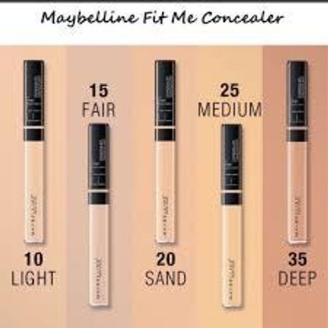 Kem Che Khuyết Điểm Maybelline Fit Me 6.8ml - Mịn Lì, Chống Thâm Mắt, Phù Hợp Mọi Loại Da, 10 Light - Bản Dupe Nars Radiant