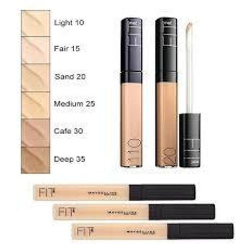 Kem Che Khuyết Điểm Maybelline Fit Me 6.8ml - Mịn Lì, Chống Thâm Mắt, Phù Hợp Mọi Loại Da, 10 Light - Bản Dupe Nars Radiant
