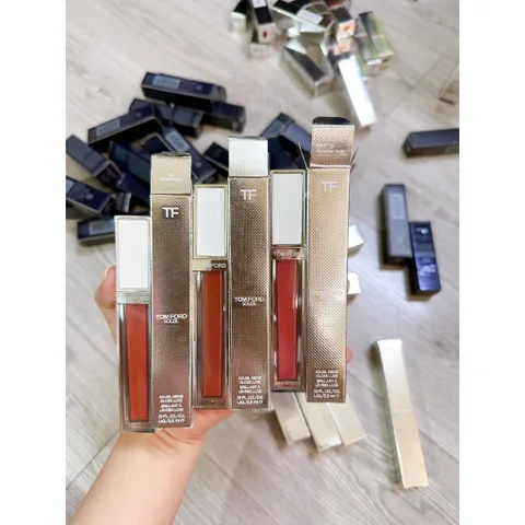 Son TOM FORD Gloss Luxe Solei Neige Collection 5.5ml - Phiên bản giới hạn màu trắng, nhẹ nhàng tiểu thư, dưỡng ẩm môi tuyệt vời
