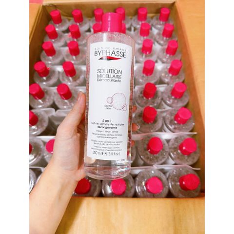 Nước Tẩy Trang Byphasse 500ml - Giải Pháp Làm Sạch Sâu Dịu Nhẹ Cho Da Nhạy Cảm, Tẩy Trang Mắt Môi Hiệu Quả