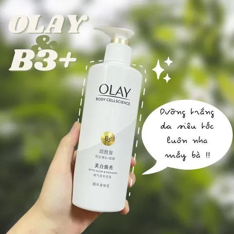 Sữa Dưỡng Thể Olay Trắng Da B3 + Vitamin C 250ml - Chống Sạm Da, Dưỡng Ẩm Sâu, Làm Sáng Da, Hương Đào Tự Nhiên