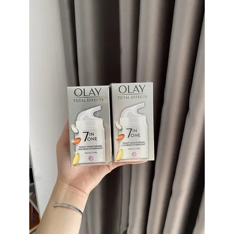 Olay Total Effects 7 in 1 Kem Dưỡng Da Ngày Đêm 50ml - Ngăn Ngừa Lão Hóa, Cung Cấp Độ Ẩm, Phù Hợp Mọi Loại Da