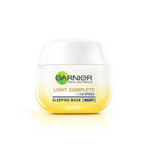 Mặt Nạ Ngủ Garnier Light Complete Sữa Chua Dưỡng Sáng Da 50ml - Giúp Làm Sáng và Cấp Ẩm cho Da Khỏe Mạnh