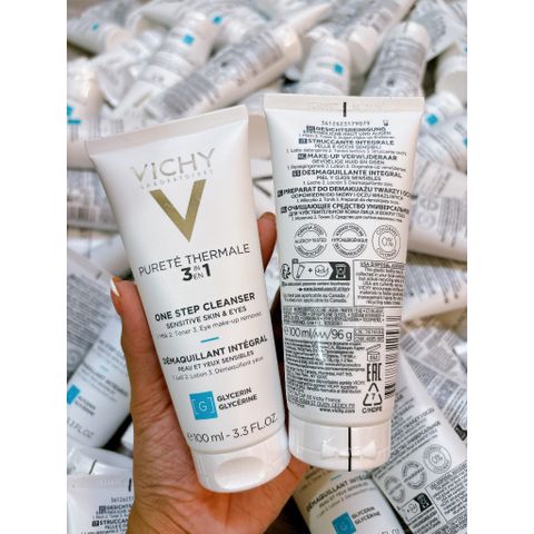 Sữa Rửa Mặt Tẩy Trang Vichy 3 Purete Thermale 3in1 One Step Cleanser 100ml