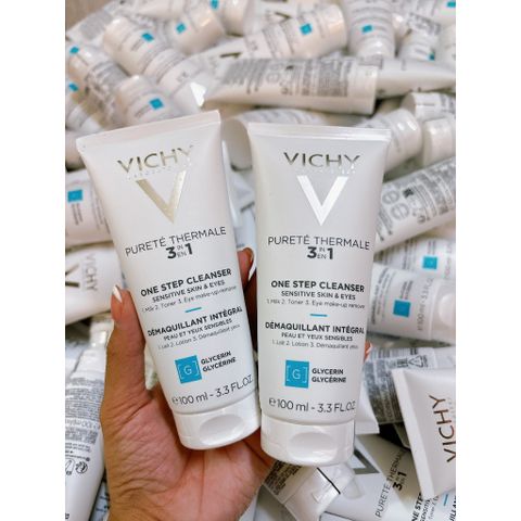 Sữa Rửa Mặt Tẩy Trang Vichy 3 Purete Thermale 3in1 One Step Cleanser 100ml