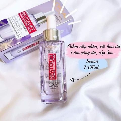 Tinh Chất Dưỡng Ẩm L'Oreal Revitalift 1.5% Hyaluronic Acid Serum 30ml - Làm Sáng Da, Giảm Nếp Nhăn, Chống Lão Hóa