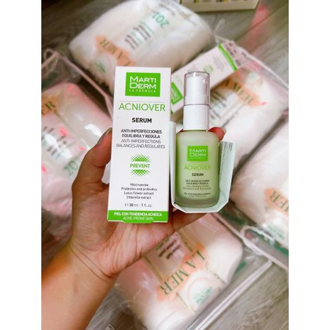 Serum Martiderm Acniover 30ml – Giảm Mụn, Kiểm Soát Nhờn Dành Cho Da Dầu Mụn, Tinh Chất Thấm Nhanh, Chống Viêm Da