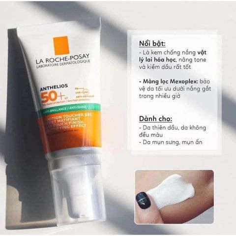 Kem Chống Nắng La Roche-Posay Anthelios UVMUNE 400 Gel-Cream SPF50+ Kiểm Soát Dầu 50ml - Bảo Vệ Da Chống UVA/UVB và Ánh Sáng Xanh
