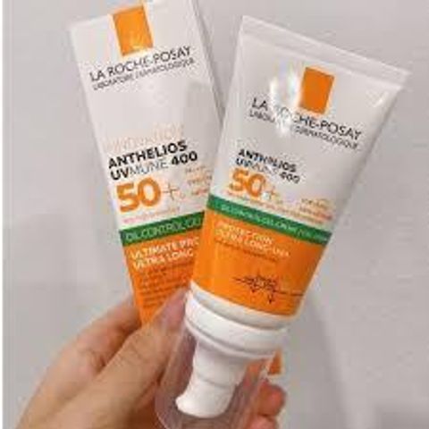 Kem Chống Nắng La Roche-Posay Anthelios UVMUNE 400 Gel-Cream SPF50+ Kiểm Soát Dầu 50ml - Bảo Vệ Da Chống UVA/UVB và Ánh Sáng Xanh