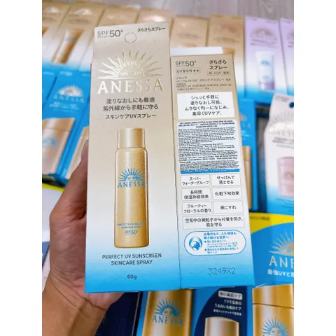 (Hàng công ty) Xịt Chống Nắng Anessa Perfect UV Sunscreen SPF50+ PA++++ Dưỡng Da Đa Năng 60g - Bảo Vệ Da Chống Nắng tốt, Thích Hợp Mọi Loại Da