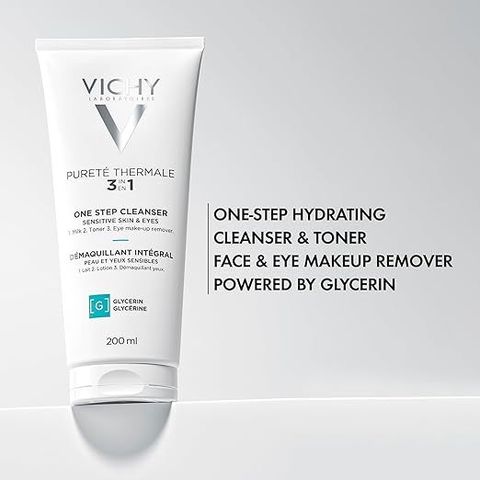 Sữa Rửa Mặt Tẩy Trang 3 Trong 1 Vichy Purete Thermale - Sạch Da & Tươi Mát, 200ml, Dưỡng Da Mềm Mại, Không Khô Da