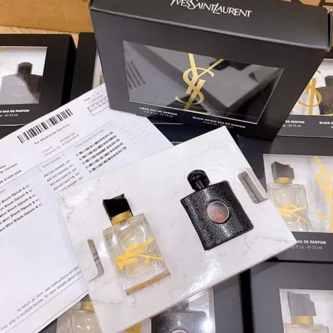 Set Nước Hoa Mini YSL Black Opium & Libre Eau De Parfum Duo - 2 Chiếc 7.5ml Hương Ngọt Ngào Quyến Rũ và Sang Trọng