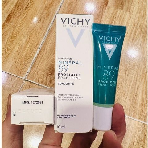 Serum Vichy Mineral 89 Probiotic 10ml - Cấp Ẩm, Tăng Cường Khoáng Chất, Phù Hợp Với Da Nhạy Cảm và Thiếu Độ Ẩm