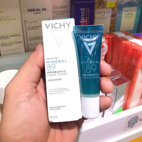 Serum Vichy Mineral 89 Probiotic 10ml - Cấp Ẩm, Tăng Cường Khoáng Chất, Phù Hợp Với Da Nhạy Cảm và Thiếu Độ Ẩm